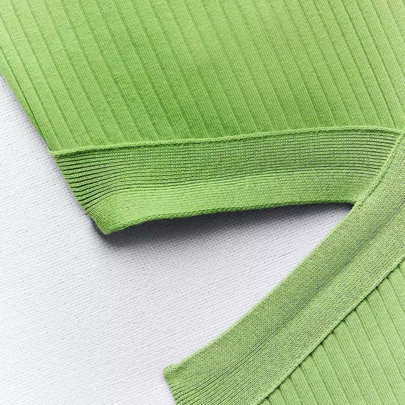 Zara Lime Green Halter Neck Bodysuit - Picture 3 of 3